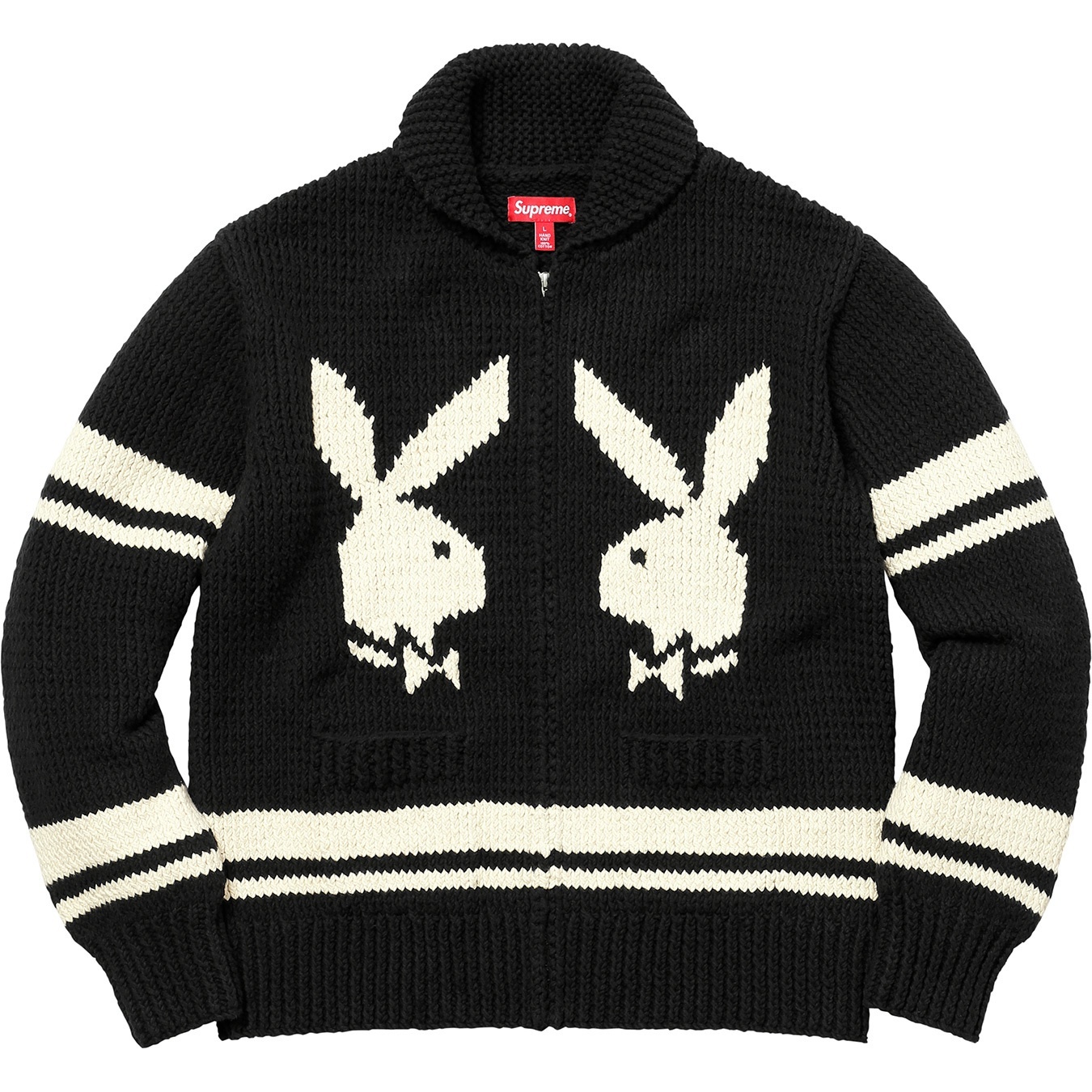 Supreme®/Playboy© Shawl Collar Full Zip Sweater view 4